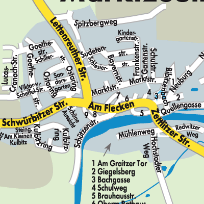 Stadtplan Marktzeuln