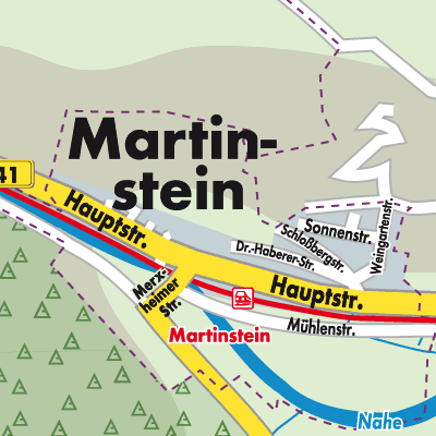 Stadtplan Martinstein