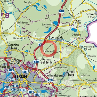 Landkarte Melchow