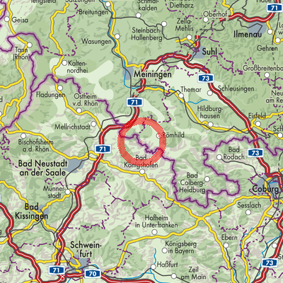 Landkarte Mendhausen