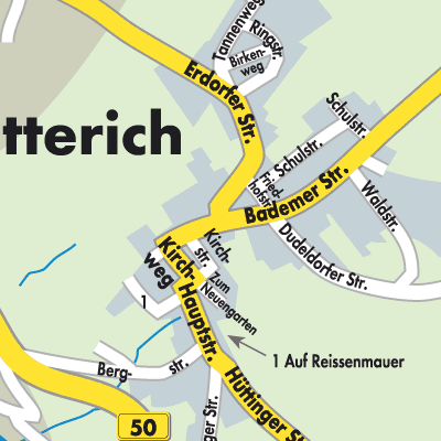 Stadtplan Metterich