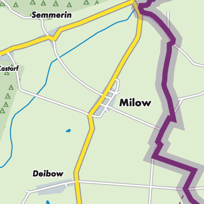 Übersichtsplan Milow