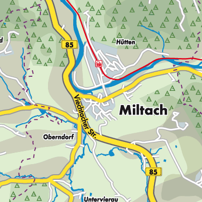 Übersichtsplan Miltach