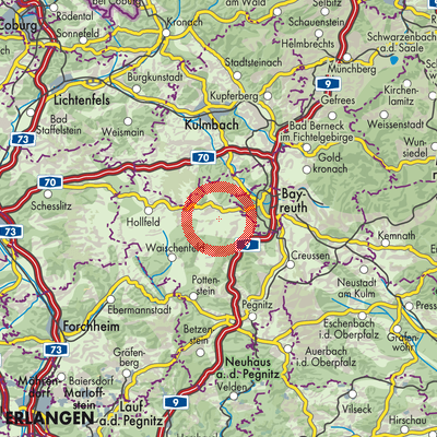 Landkarte Mistelgau