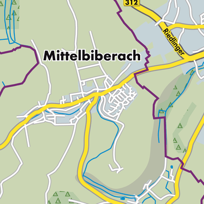 Übersichtsplan Mittelbiberach
