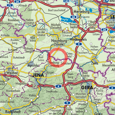 Landkarte Molauer Land