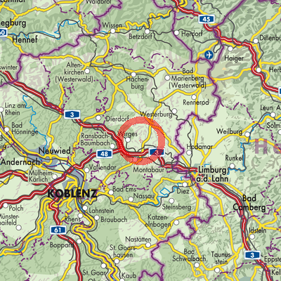 Landkarte Moschheim