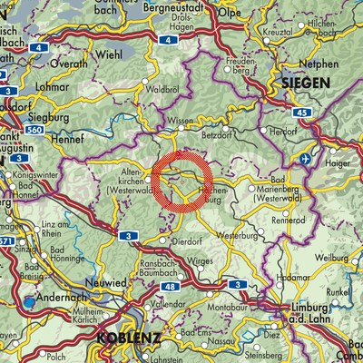 Landkarte Mudenbach