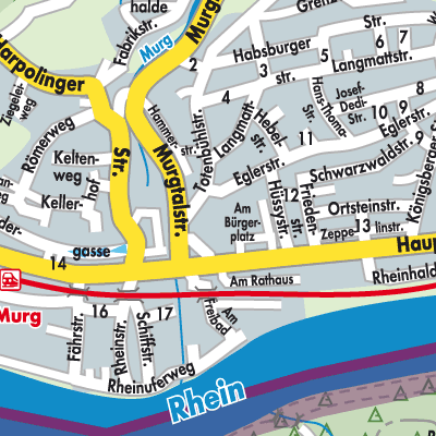 Stadtplan Murg