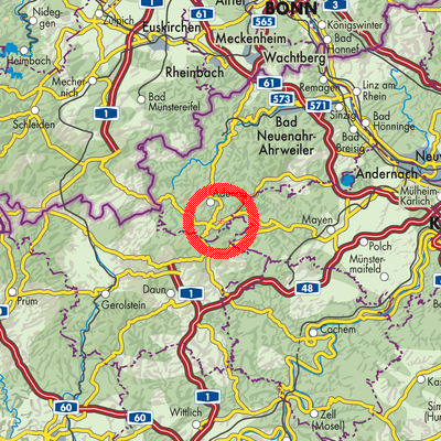Landkarte Nürburg