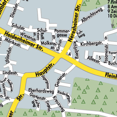 Stadtplan Nattheim