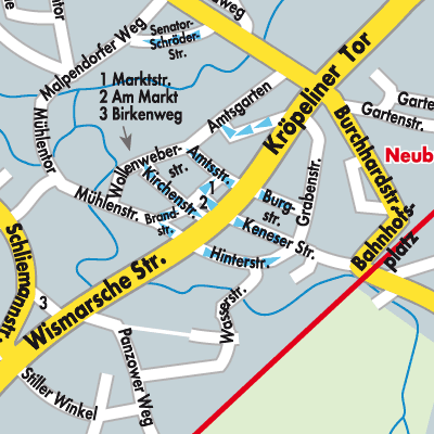 Stadtplan Neubukow