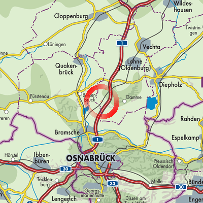 Landkarte Neuenkirchen-Vörden