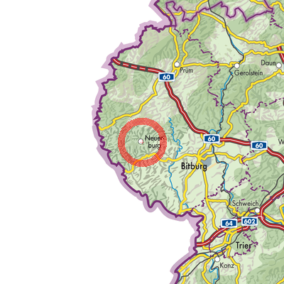 Landkarte Neuerburg