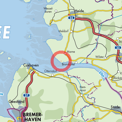 Landkarte Neufelderkoog