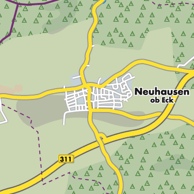 Übersichtsplan Neuhausen ob Eck