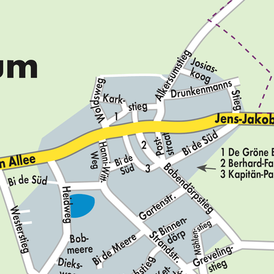 Stadtplan Nieblum