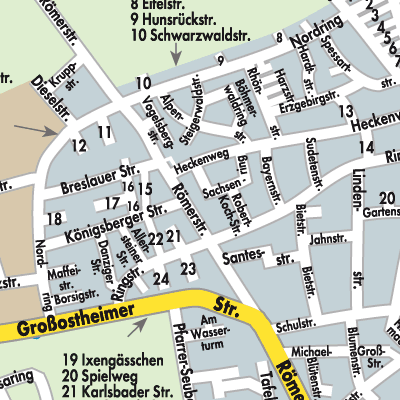 Stadtplan Niedernberg