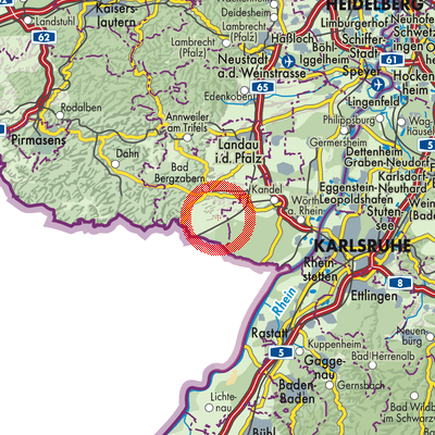 Landkarte Niederotterbach