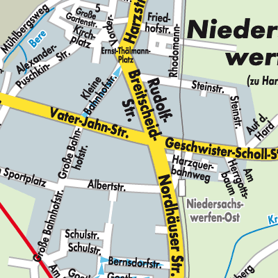 Stadtplan Niedersachswerfen