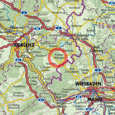 Landkarte Niedertiefenbach