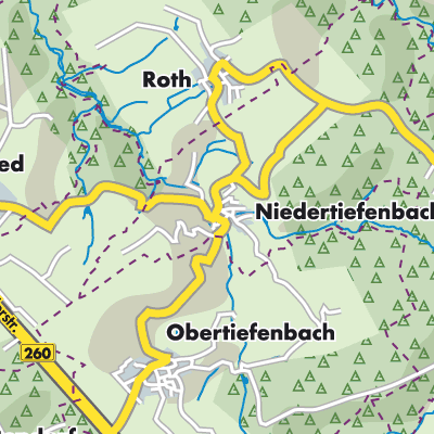 Übersichtsplan Niedertiefenbach