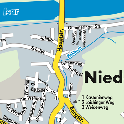 Stadtplan Niederviehbach