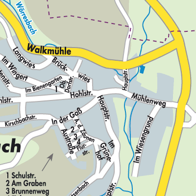Stadtplan Niederwörresbach
