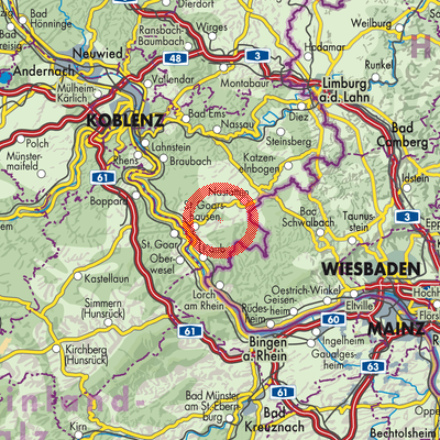 Landkarte Niederwallmenach