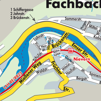 Stadtplan Nievern