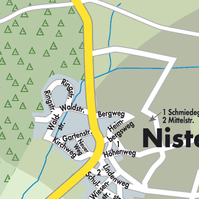 Stadtplan Nisterberg