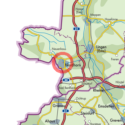 Landkarte Nordhorn