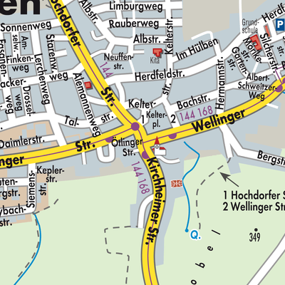 Stadtplan Notzingen