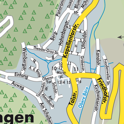 Stadtplan Nusplingen