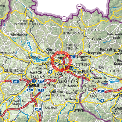 Landkarte Linz