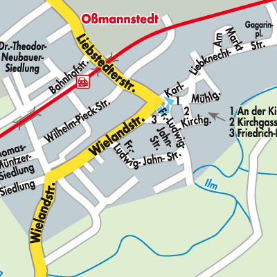 Stadtplan Oßmannstedt