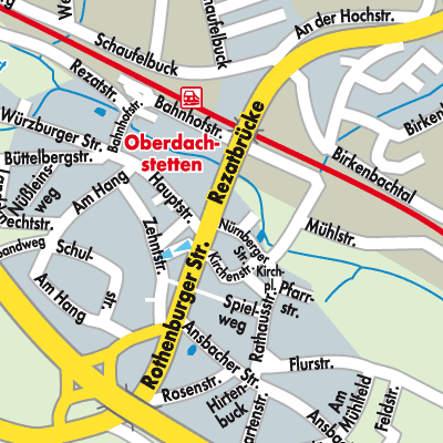 Stadtplan Oberdachstetten