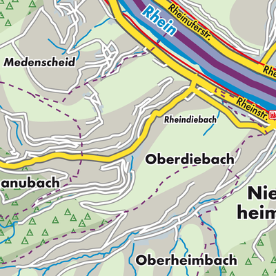 Übersichtsplan Oberdiebach