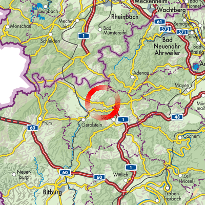 Landkarte Oberehe-Stroheich