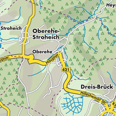 Übersichtsplan Oberehe-Stroheich
