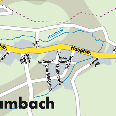 Stadtplan Oberhambach