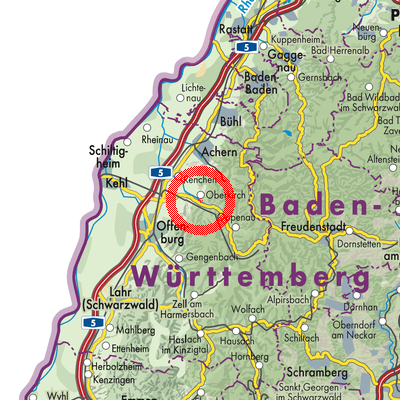 Landkarte Oberkirch