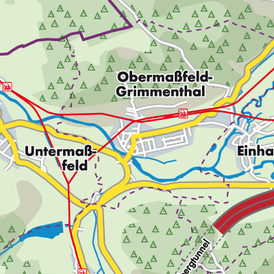 Übersichtsplan Obermaßfeld-Grimmenthal