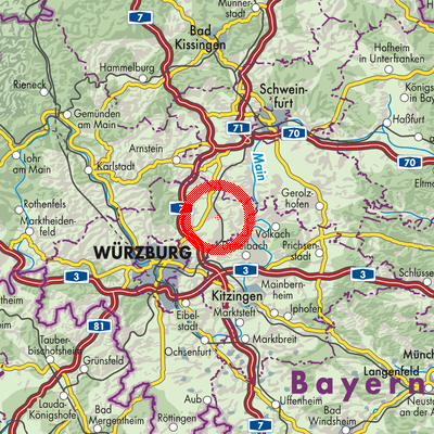 Landkarte Oberpleichfeld