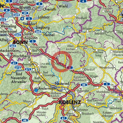 Landkarte Obersteinebach