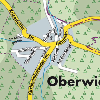 Stadtplan Oberwiesen