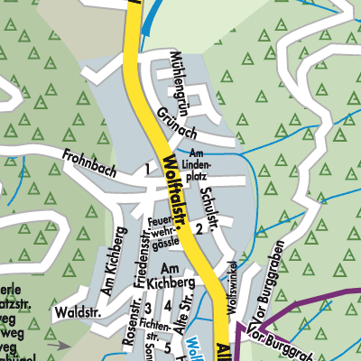 Stadtplan Oberwolfach