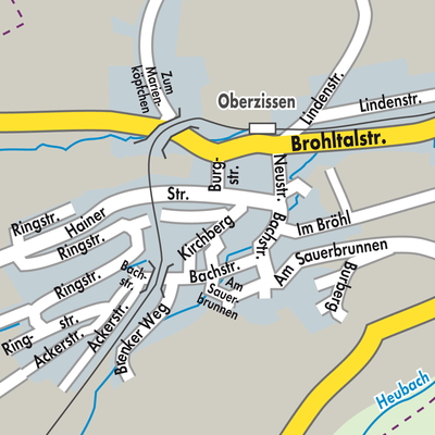 Stadtplan Oberzissen