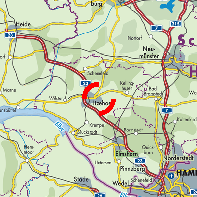 Landkarte Oelixdorf
