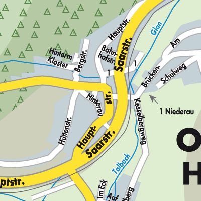 Stadtplan Offenbach-Hundheim